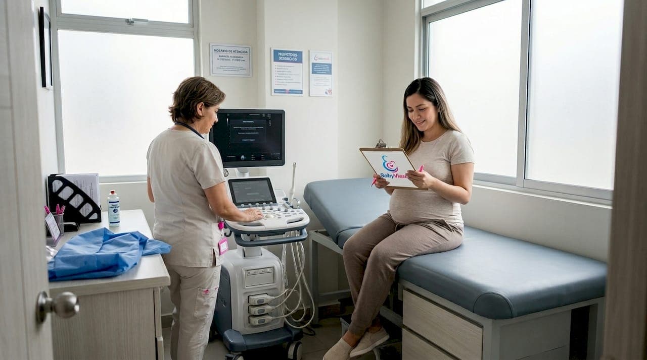 Procedimiento seguro para ultrasonidos 3D y 4D en el embarazo