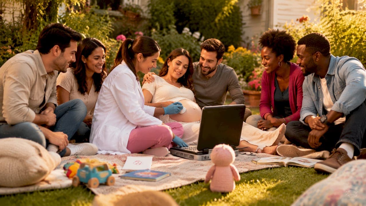 Ecografía prenatal en grupo: guía para familias